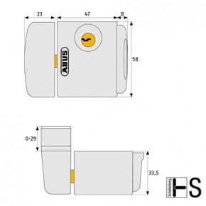 Fenster-Zusatzsicherung ABUS FTS3003