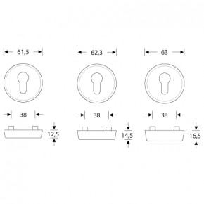 Schutzrosette FSB 73-7395-00 | Messing