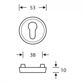 Schutzrosette FSB 73-7392 | Aluminium