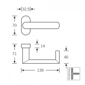 FH- Rahmentürdrücker FSB 09 1178 Aluminium