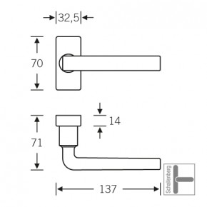 FH- Rahmentürdrücker FSB 09 1004 Edelstahl