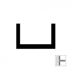 Leichtmetall U-Profil 10x19,5mm