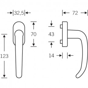 Fenstergriff FSB-3423