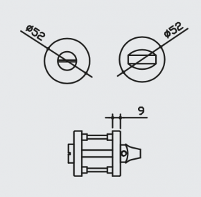 Türdrücker-Garnitur U-Form | Edelstahl WC