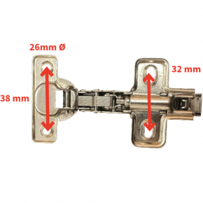 Topfband 26 mm Hettich aufliegend