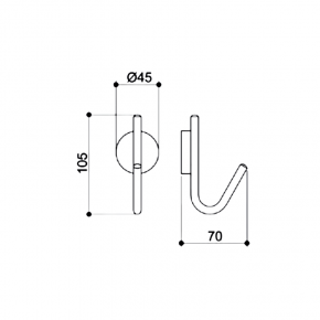 Edelstahl-Garderobenhaken