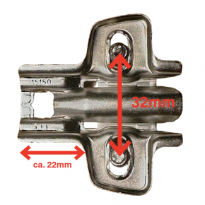 Grundplatte / Montageplatte Hettich